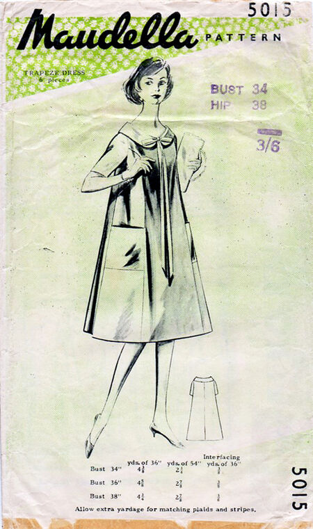 Trapeze dress hotsell 1950s