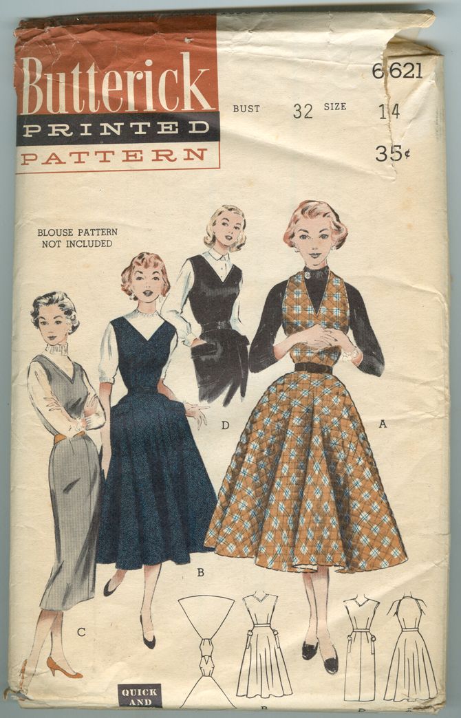 Butterick 6621 Vintage Sewing Patterns Fandom