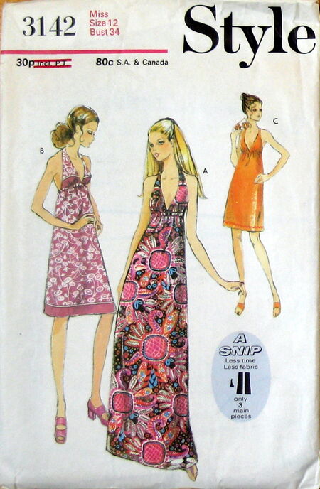 Sewing Patterns for Women Halter Dress Pattern Sewing Pattern for