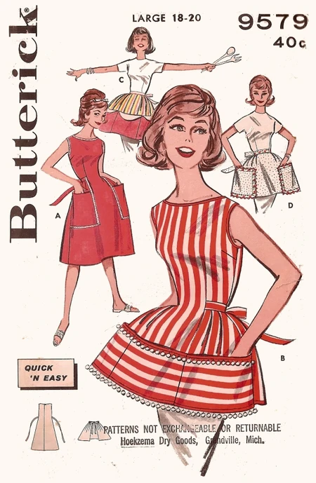 Butterick 9579 Cobbler's Apron