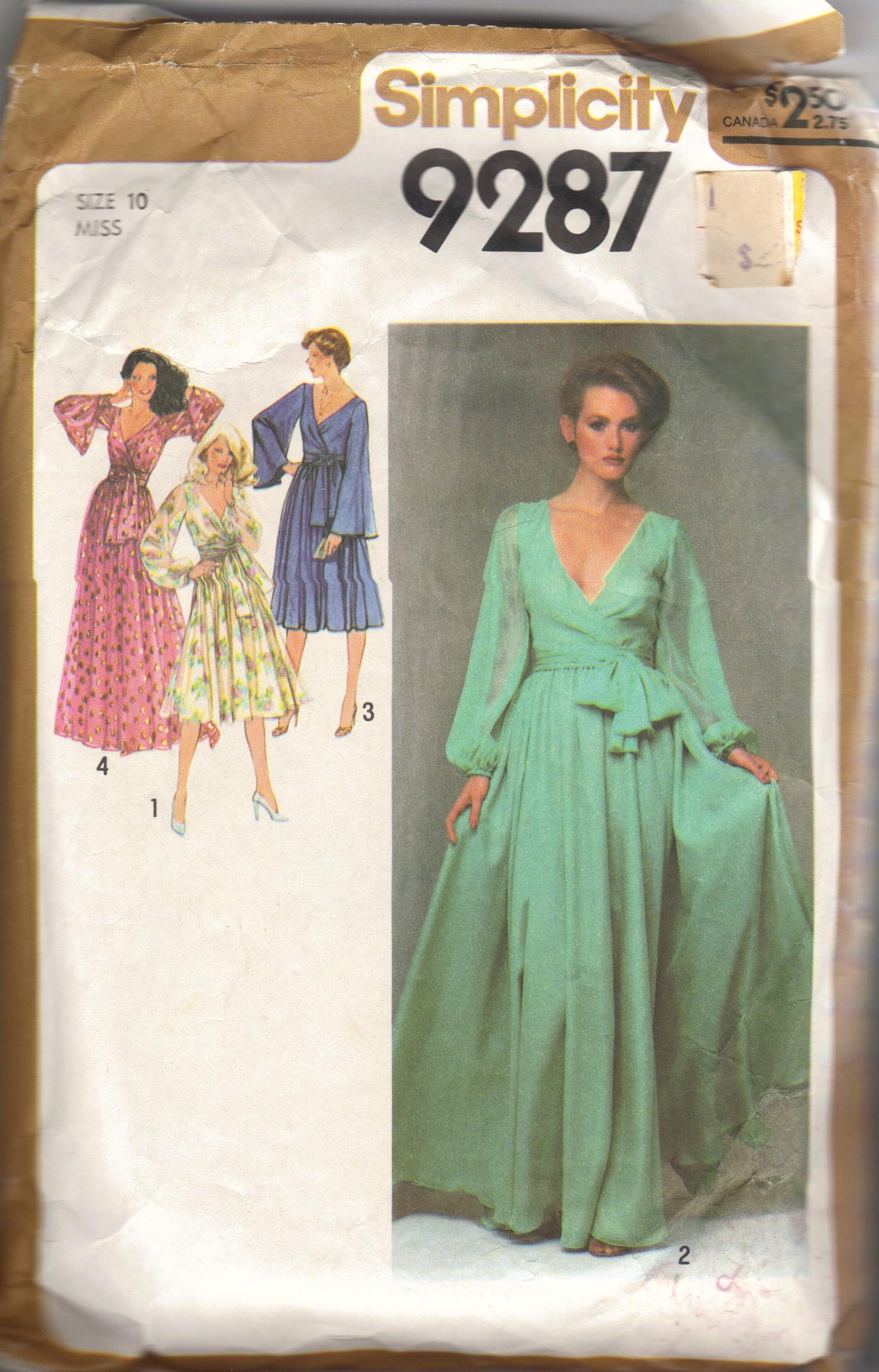 Simplicity 8013 Misses' Vintage 1970's Dresses