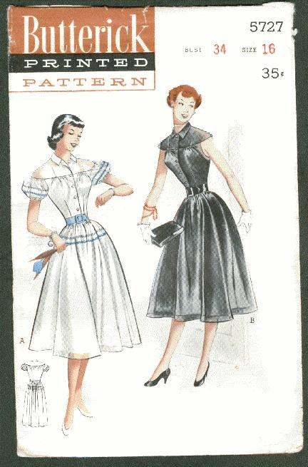 Butterick 5727 | Vintage Sewing Patterns | Fandom