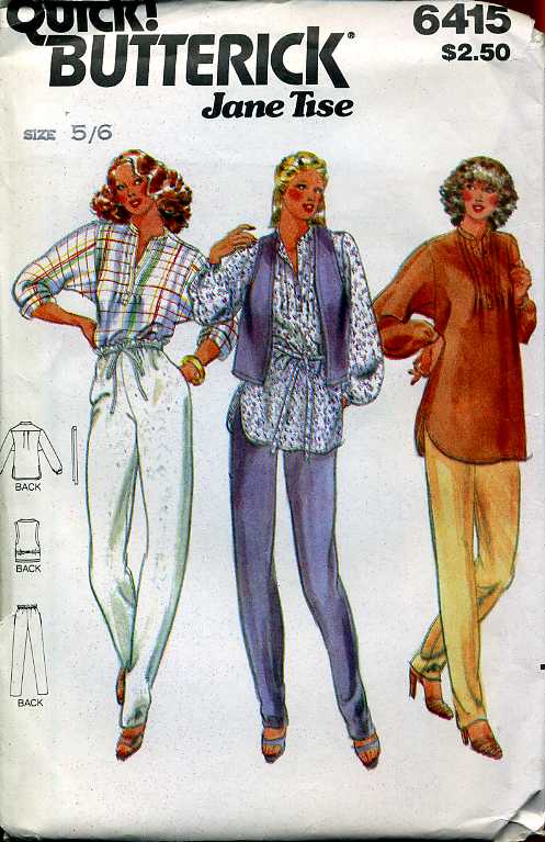 Butterick 6415 | Vintage Sewing Patterns | Fandom