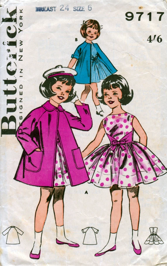 Butterick 9717 | Vintage Sewing Patterns | Fandom