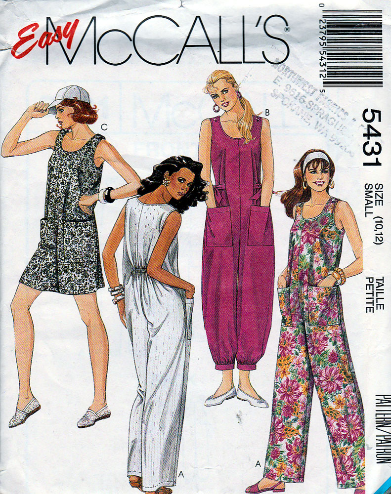 8649 Vintage McCalls SEWING Pattern Misses 1990s Easy Fitting