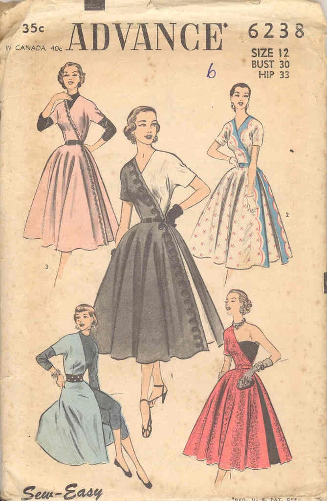 Advance 6238 | Vintage Sewing Patterns | Fandom