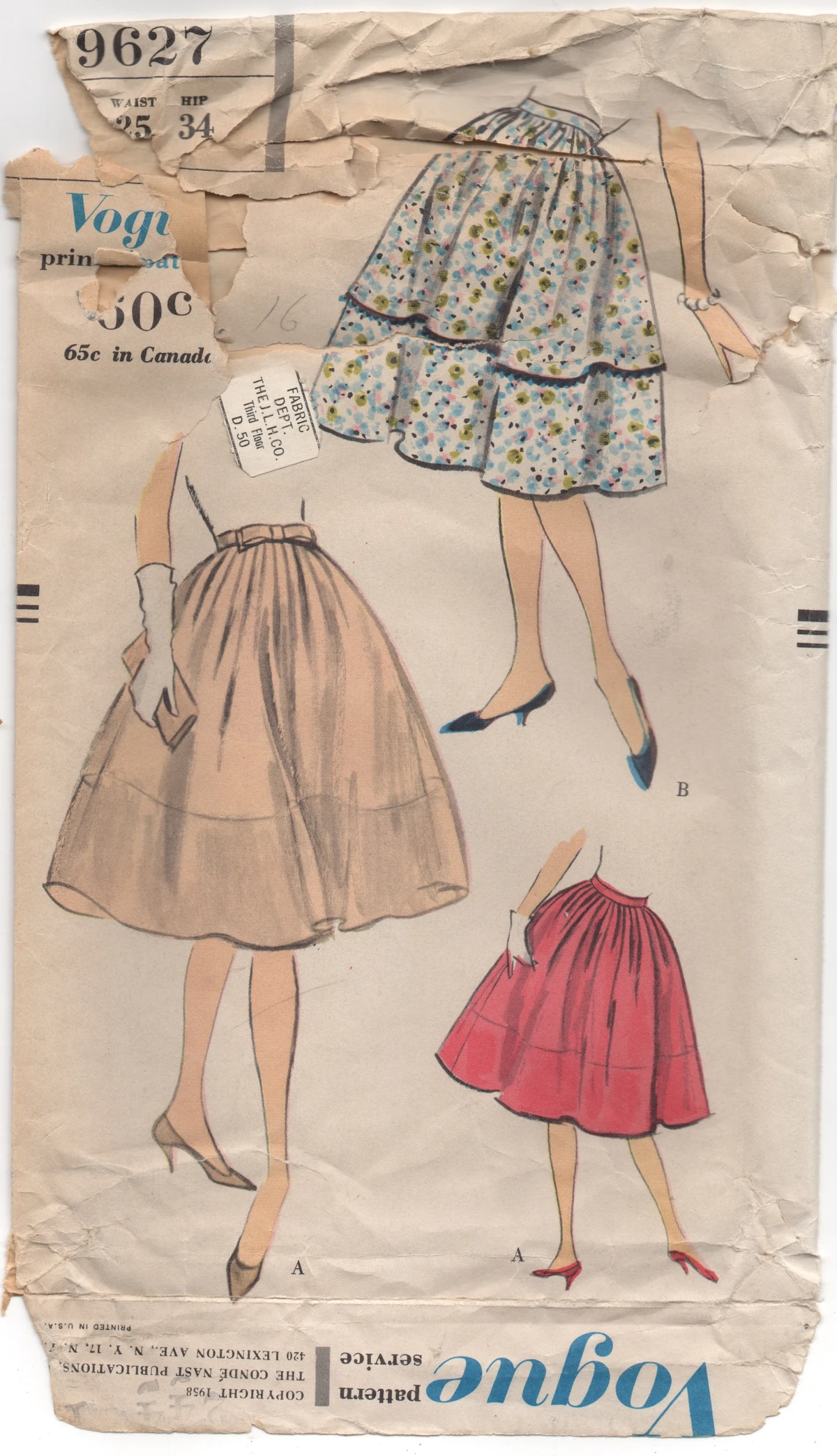 Vogue 9627 B | Vintage Sewing Patterns | Fandom