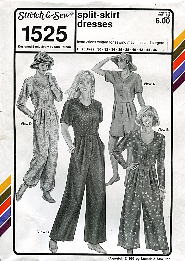 Stretch & Sew 1525 A Vintage Sewing Patterns Fandom