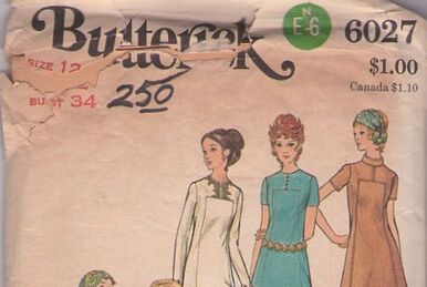 Butterick 6027, Vintage Sewing Patterns