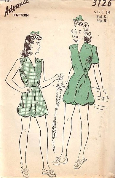 1940s gymsuit or playsuit