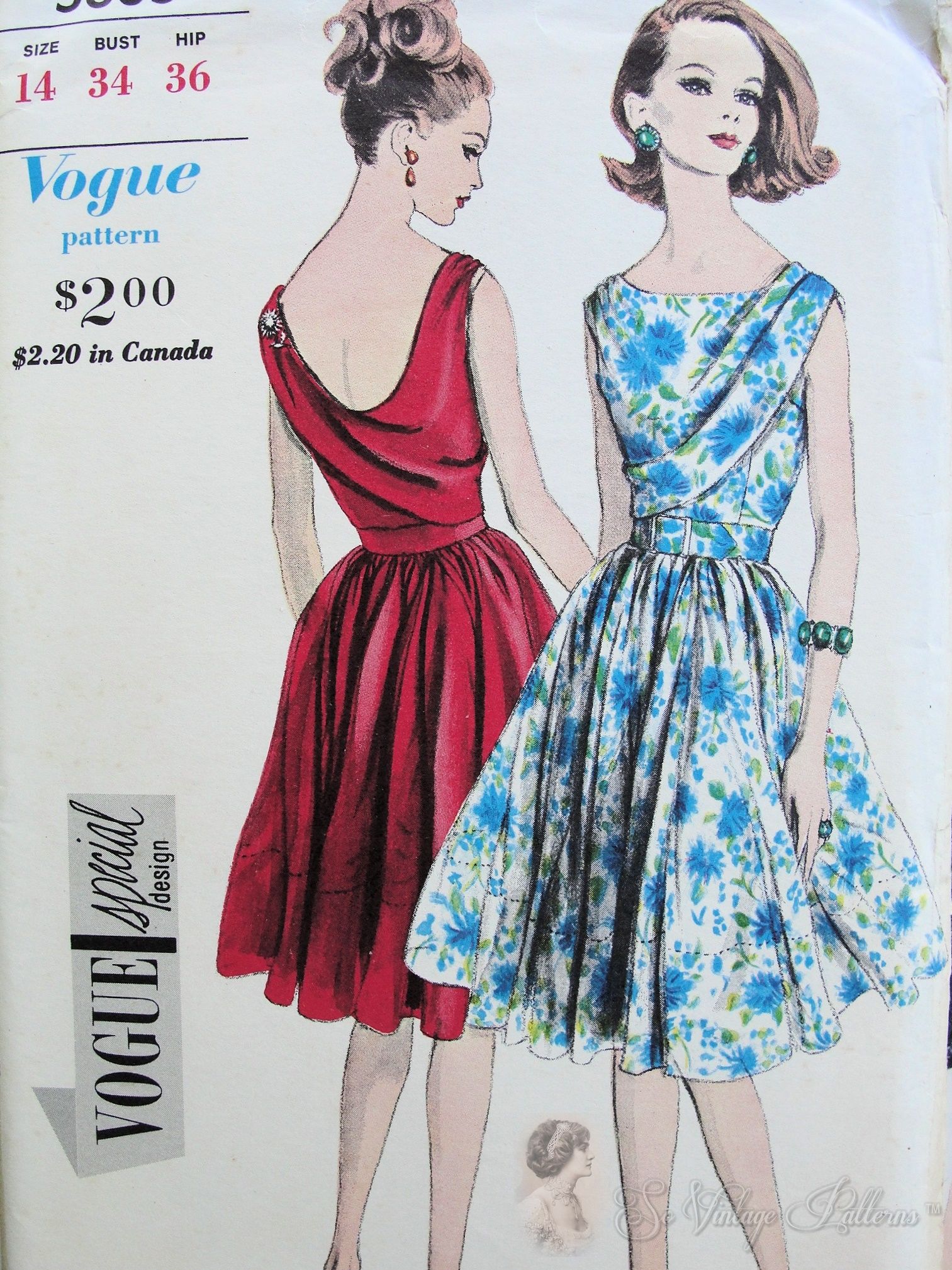 Vintage Vogue 1942 Basic Design Misses One Piece Dress Pattern sz 12 UNCUT  | eBay