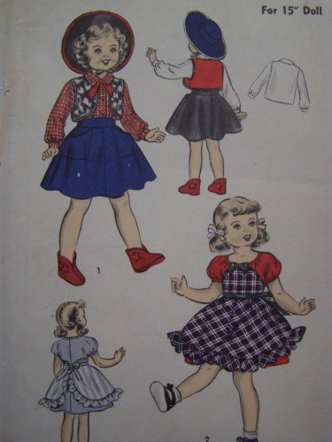 Cowgirl Vintage Doll Pattern 