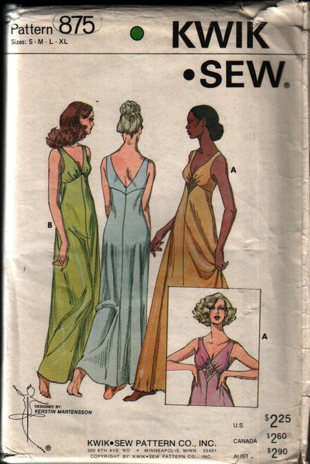 Kwik Sew 875, Vintage Sewing Patterns