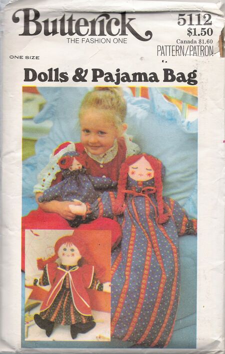 Pajama bag doll vintage store
