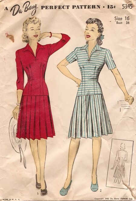 DuBarry 5345, Vintage Sewing Patterns