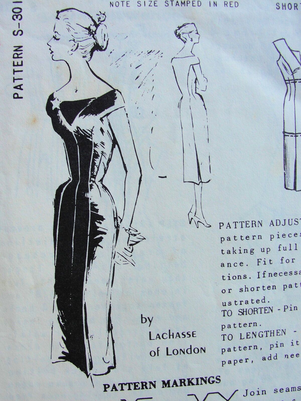 1930s vintage sewing pattern  princess seam dress – Lady Marlowe