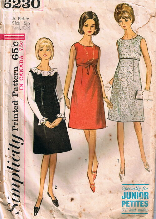 Simplicity 6230, copyright 1965.