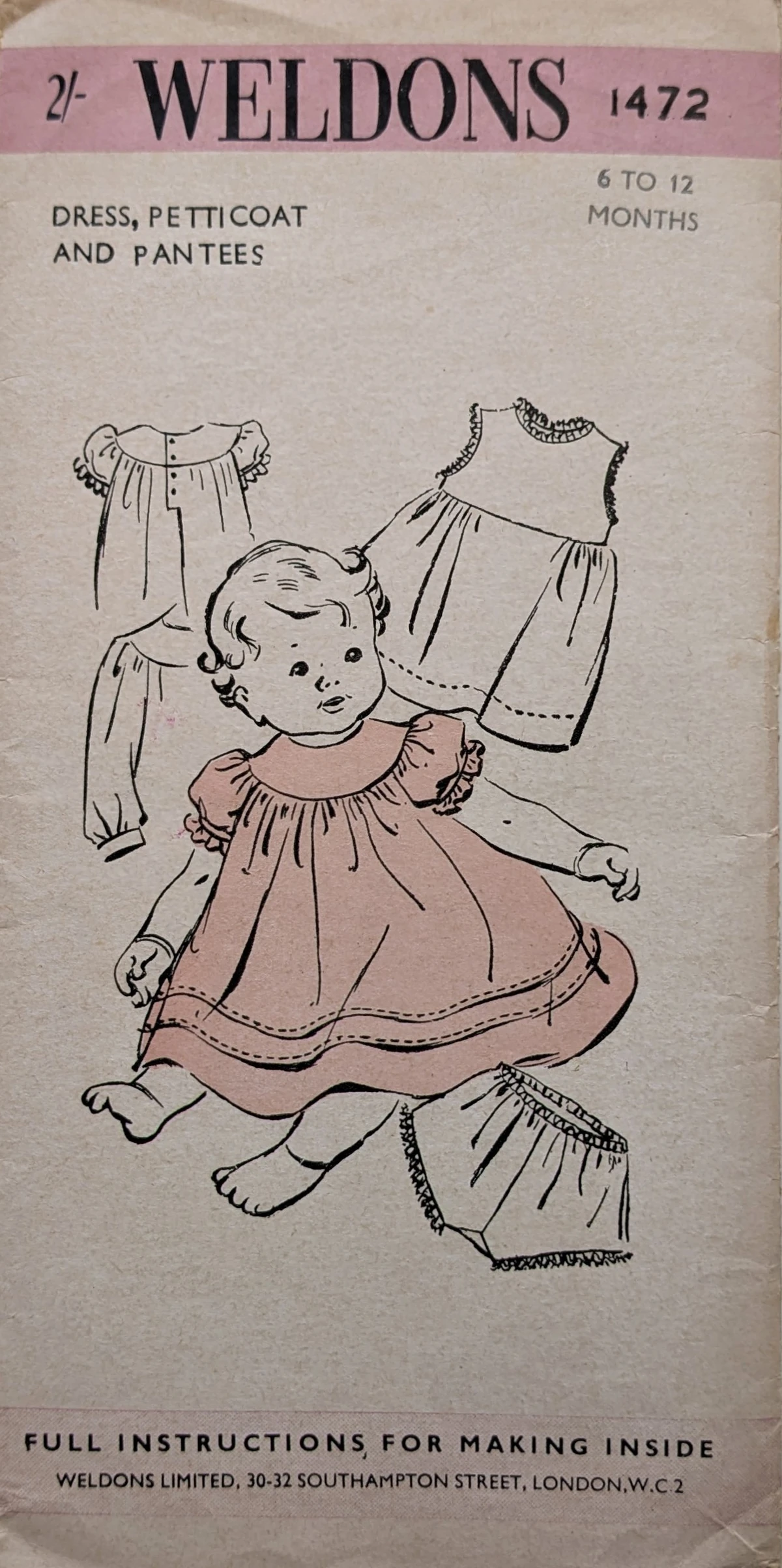 Weldons 1472 Vintage Sewing Patterns Fandom