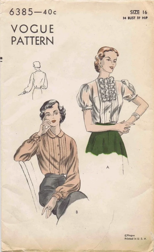 Vogue 6385 A | Vintage Sewing Patterns | Fandom