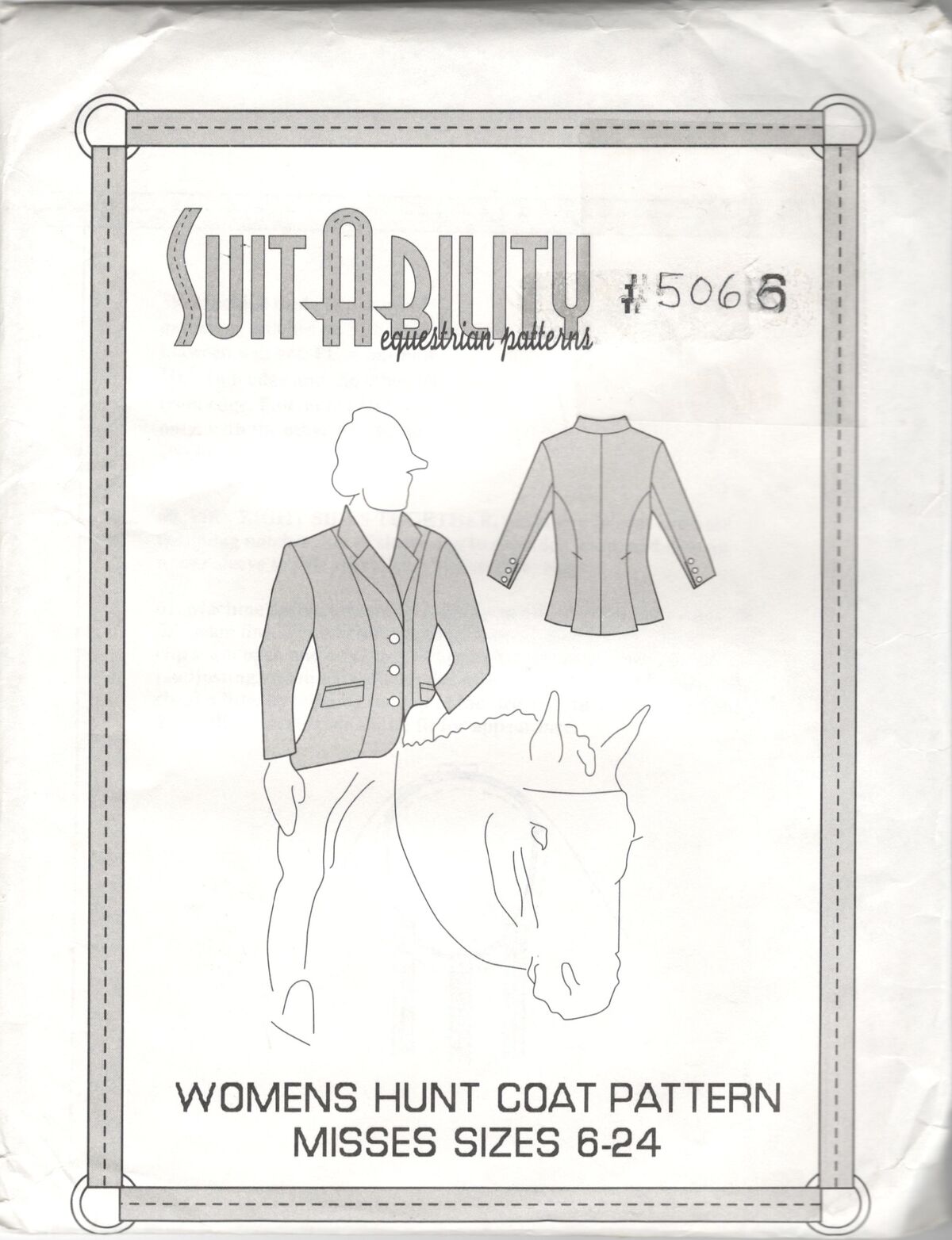 SuitAbility 5066 Vintage Sewing Patterns Fandom