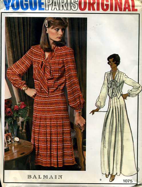 Vogue 1075 | Vintage Sewing Patterns | Fandom