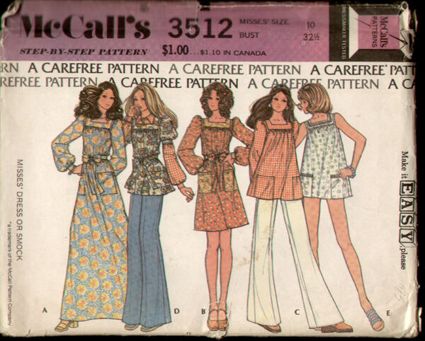 McCall's 3512, Vintage Sewing Patterns