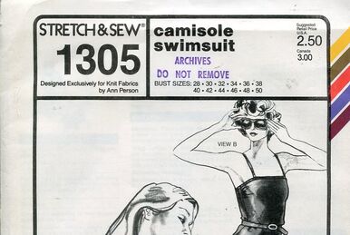 Stretch & Sew 1305, Adult Camisole Swimsuit
