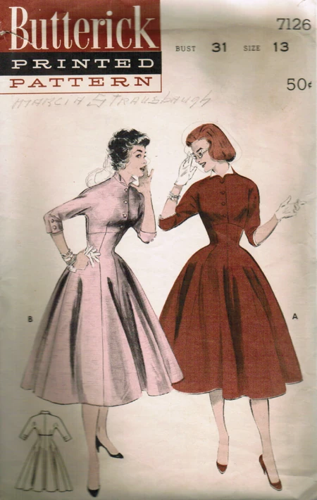 Butterick 7126 | Vintage Sewing Patterns | Fandom
