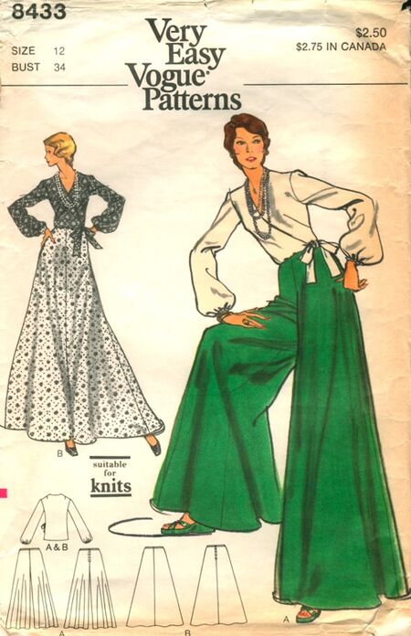 1980s Vintage VOGUE Sewing Pattern B32 1/2