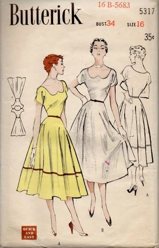 りんページ Butterick 5317 A | Vintage Sewing Patterns | Fandom