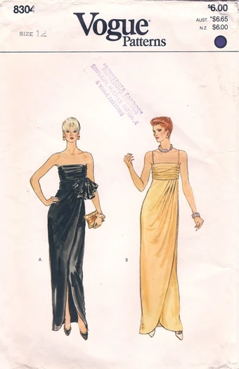 chic me evening dresses Vogue Pattern V2047 Misses' Evening Dress by Badgley Mischka 2047 main image 0