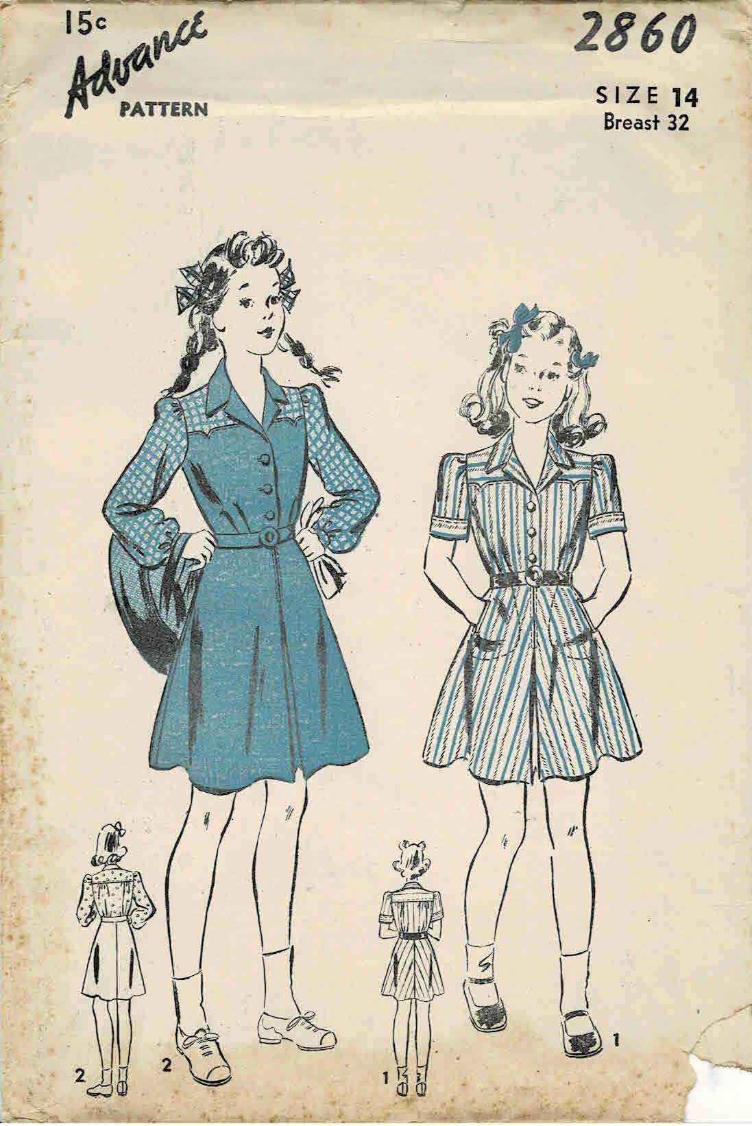 Advance 2860 A | Vintage Sewing Patterns | Fandom