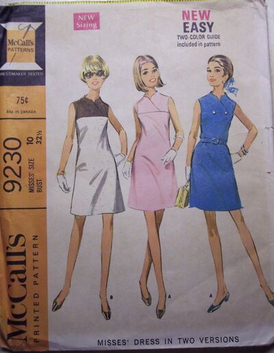 Misses' Dress in Two Versions ©1968