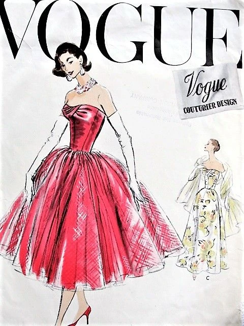 vogue vintage evening dress patterns Vogue Bridal Original v2906 vintage 2000s Bellville Sassoon bridal dre –  the vintage pattern market main image 1