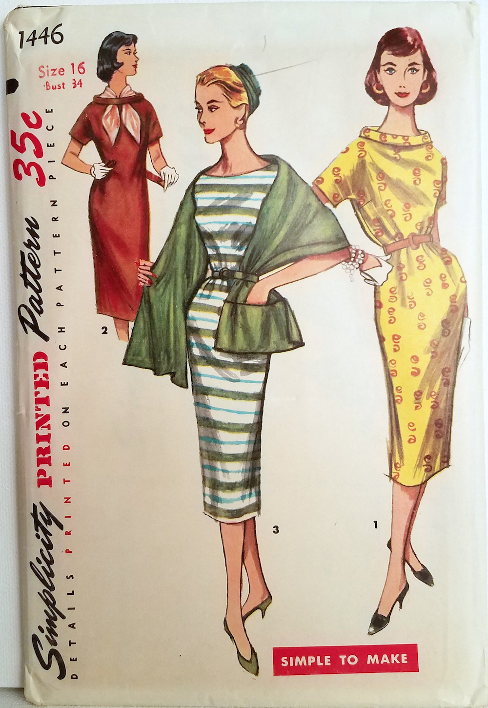 Simplicity 1446 A | Vintage Sewing Patterns | Fandom