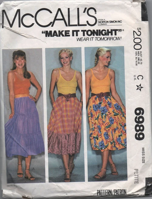 McCall's 6989 | Vintage Sewing Patterns | Fandom