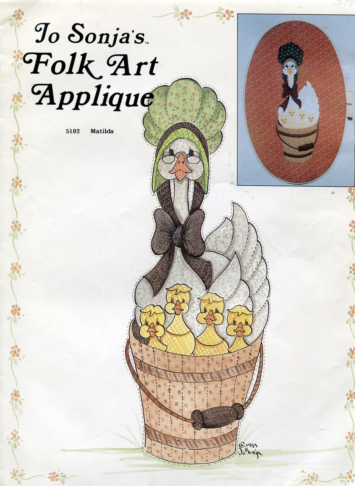 Jo Sonja's Folk Art Applique 5102 Vintage Sewing Patterns Fandom