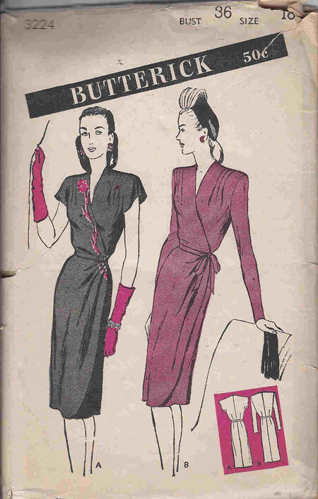Butterick 3224 A Vintage Sewing Patterns Fandom Butterick 3224 A Vintage Sewing Patterns Fandom