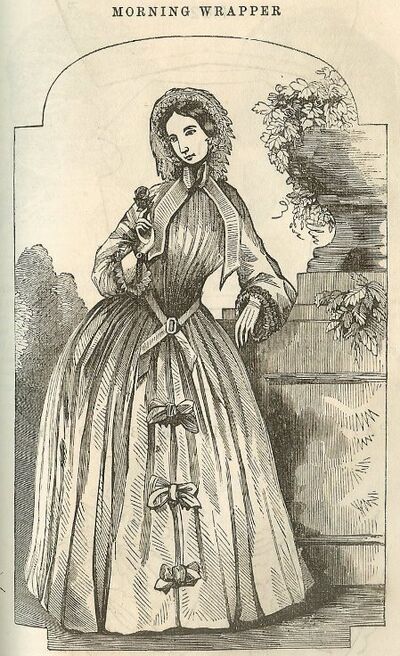 Godey's Lady's Book: Morning Wrapper, October 1855