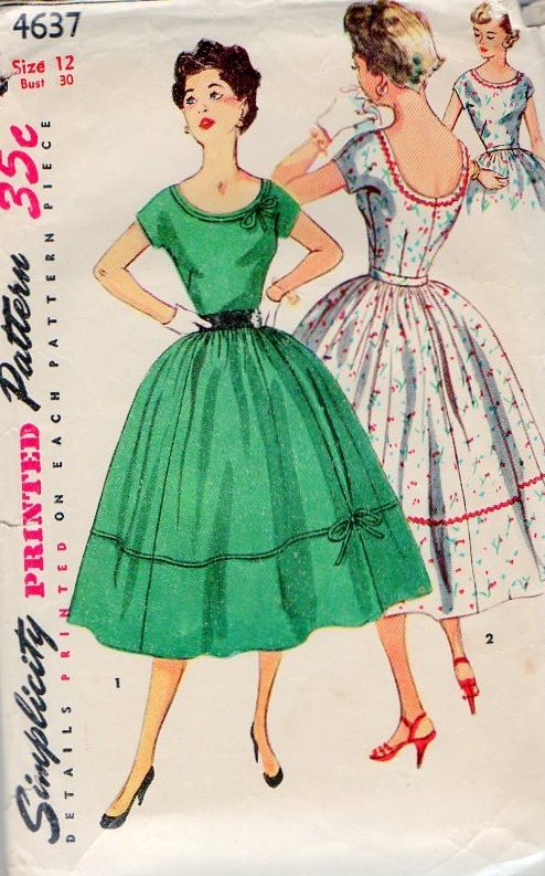 Simplicity 4637 A | Vintage Sewing Patterns | Fandom