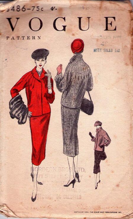 1954 skirt suit