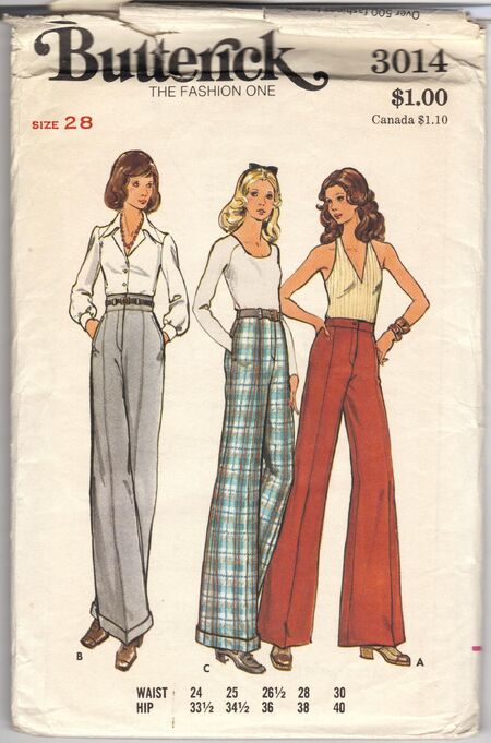 Butterick 3014 Misses' Pants