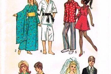 McCall's 2123 BARBIE Vintage Fashion Doll Fabric Sewing Pattern