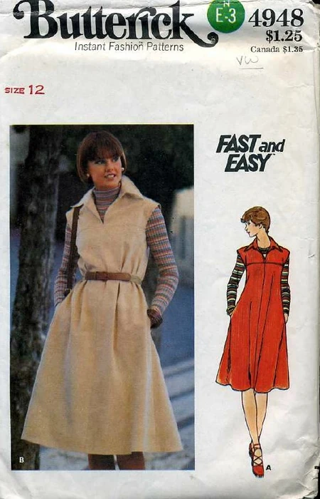 Butterick 4948 | Vintage Sewing Patterns | Fandom