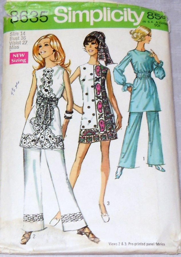 S8655  Simplicity Sewing Pattern Misses' High-Waisted Pants and