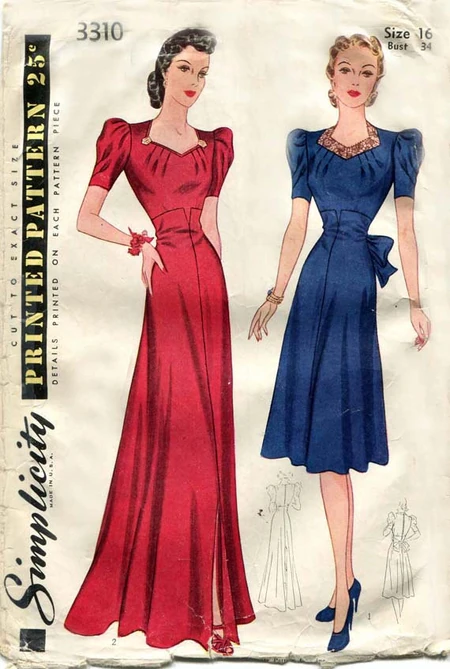 Simplicity 3310 B | Vintage Sewing Patterns | Fandom