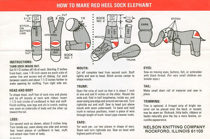 Sock elephant sewing pattern best sale