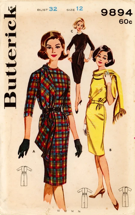 Butterick 9894 | Vintage Sewing Patterns | Fandom