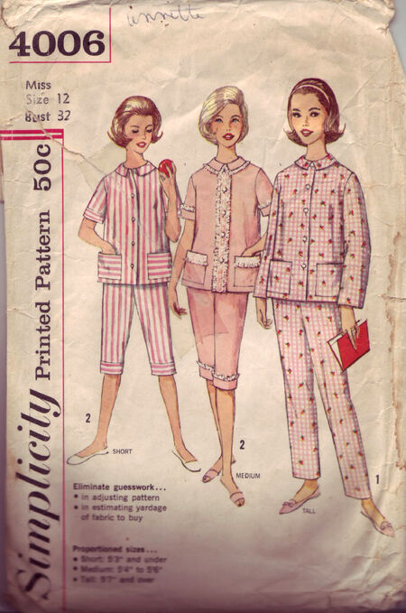 Uncut Simplicity Sewing Pattern 11190 10367 9019 Easy Pajama Tops & Pants  Misses Xs-xl, Girls S-L FF - Etsy
