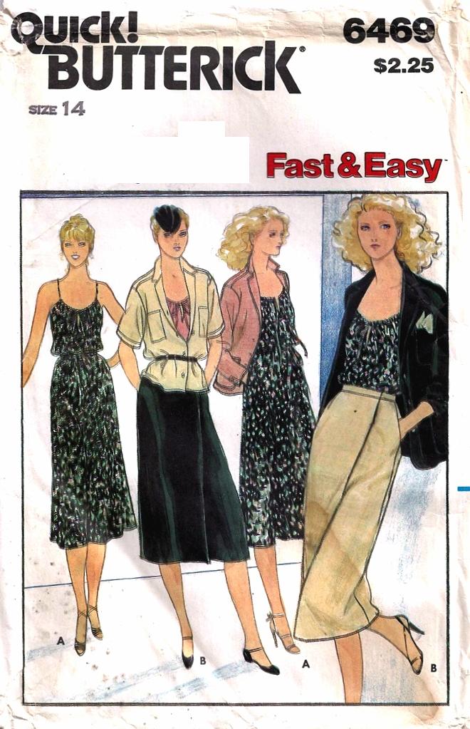 Butterick 6469 A, Vintage Sewing Patterns